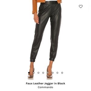 Commando Faux Leather Joggers